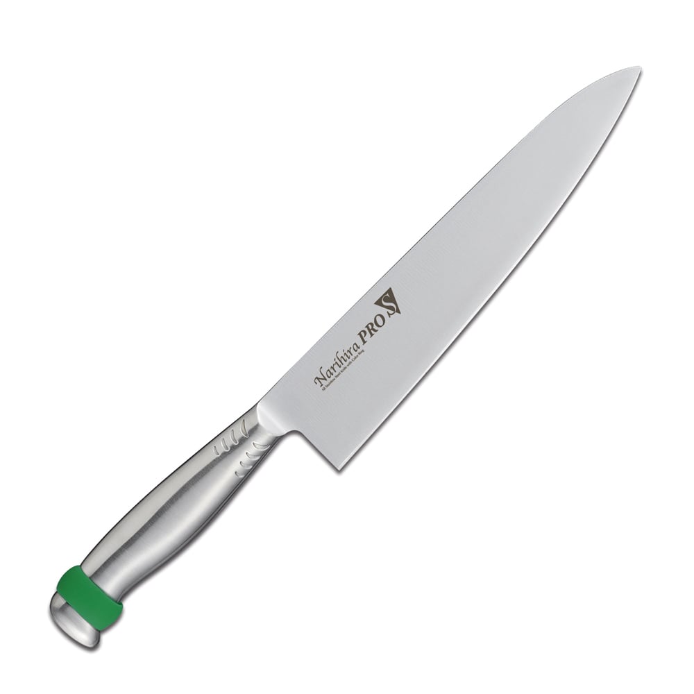 【直送品】ナリヒラプロＳ　牛刀 ＦＣ－３０８４　２１cmグリーン 1個（ご注文単位1個）