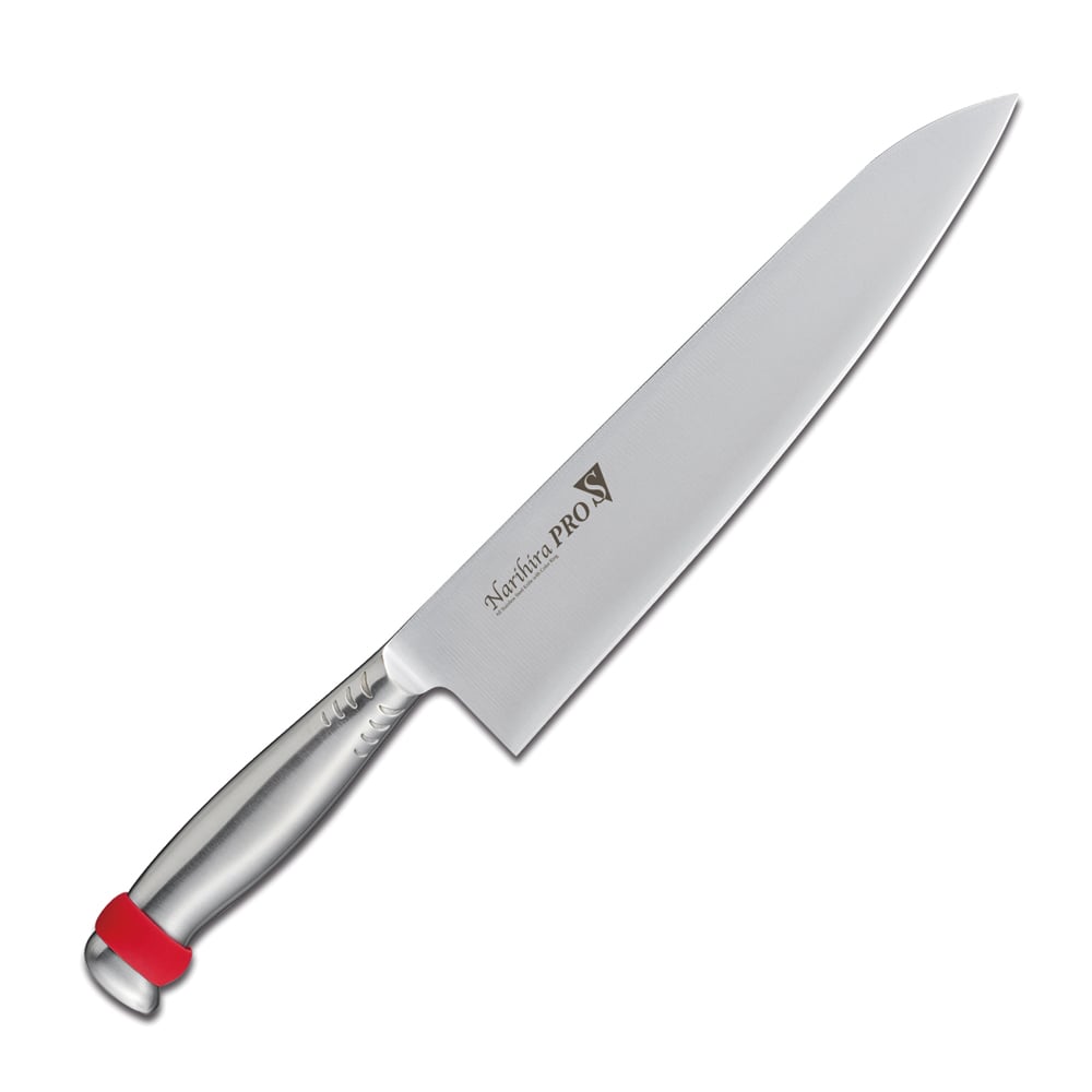 ナリヒラプロＳ　牛刀 ＦＣ－３０４５　２４cm　レッド 1個（ご注文単位1個）【直送品】