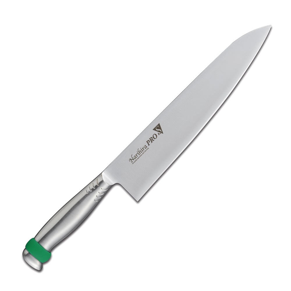 ナリヒラプロＳ　牛刀 ＦＣ－３０８５　２４cmグリーン 1個（ご注文単位1個）【直送品】