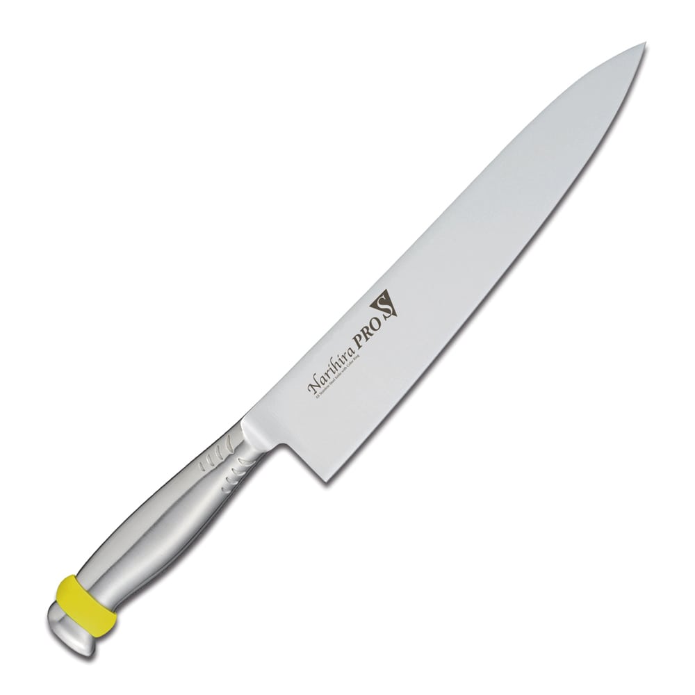 【直送品】ナリヒラプロＳ　牛刀 ＦＣ－３０２６　２７cmイエロー 1個（ご注文単位1個）