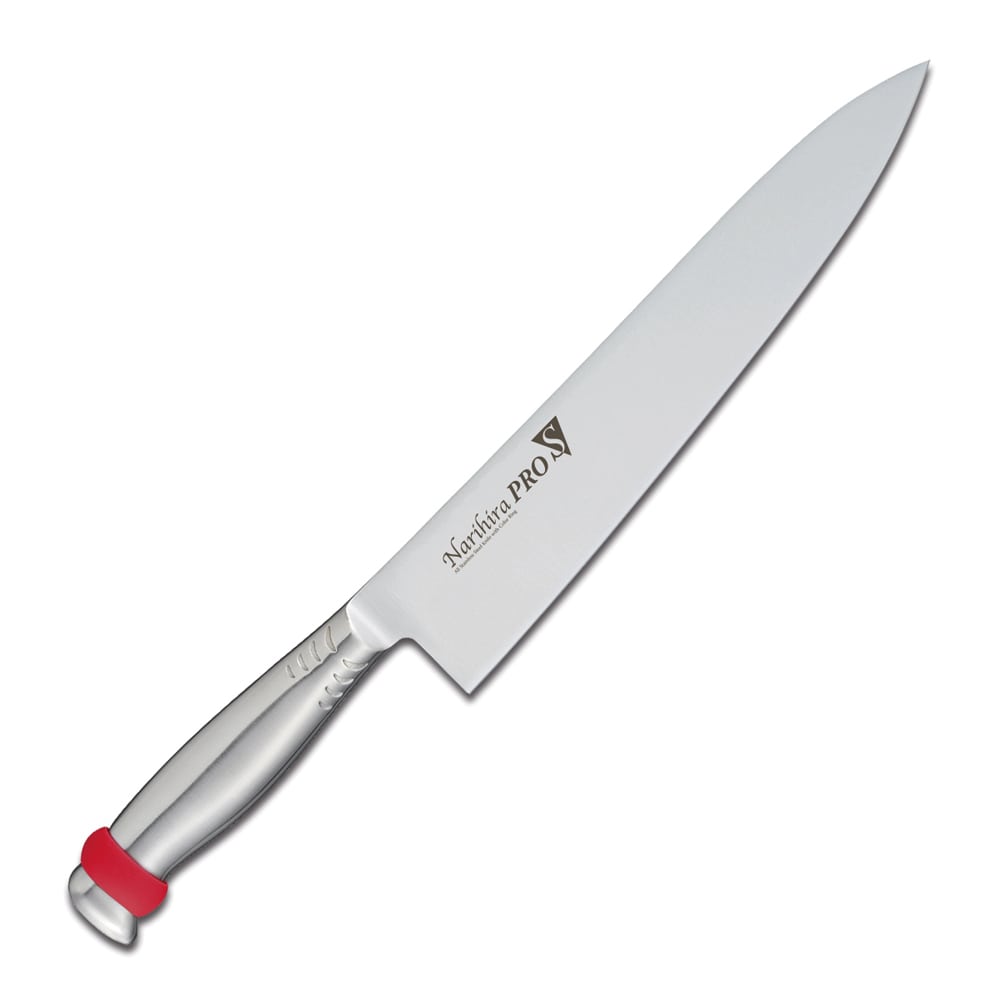 >【直送品】ナリヒラプロＳ　牛刀 ＦＣ－３０４６　２７cm　レッド 1個（ご注文単位1個）