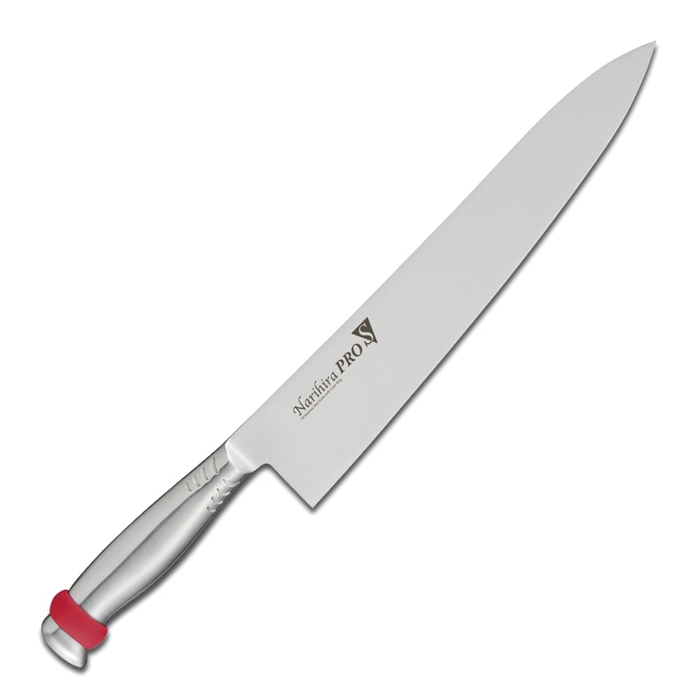 >【直送品】ナリヒラプロＳ　牛刀 ＦＣ－３０４７　３０cm　レッド 1個（ご注文単位1個）