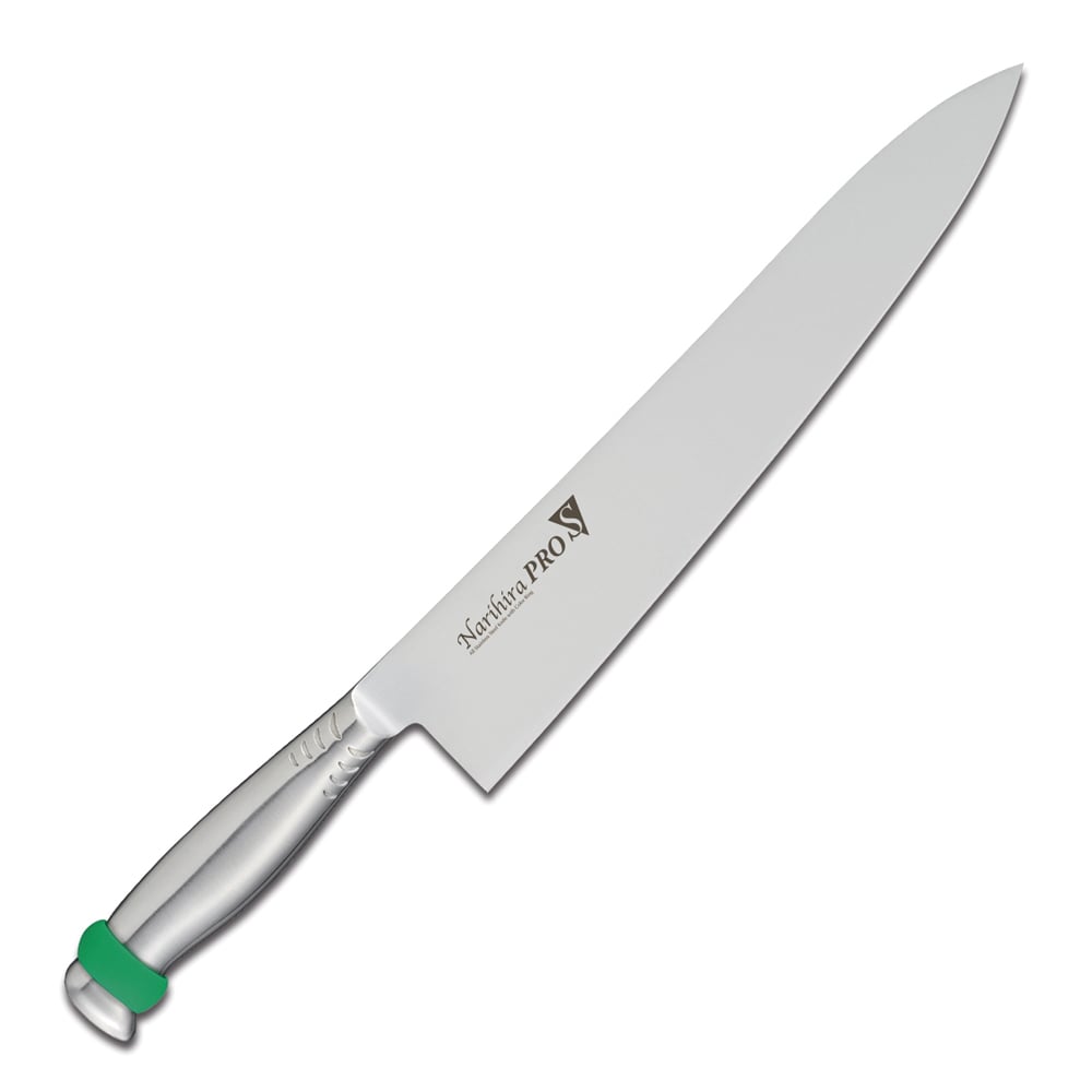 ナリヒラプロＳ　牛刀 ＦＣ－３０８７　３０cmグリーン 1個（ご注文単位1個）【直送品】