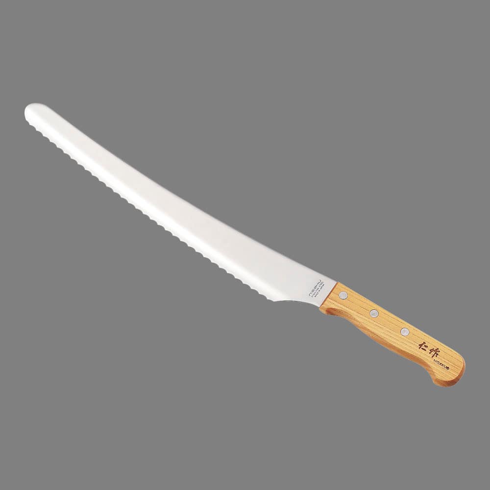 仁作　ステンレス製　波刃ナイフ Ｎｏ３０００　小 1個（ご注文単位1個）【直送品】