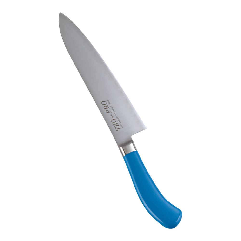 【直送品】ＴＫＧ　ＰＲＯ　抗菌カラー　牛刀（両刃） ２１cm　ブルー 1箱（ご注文単位1箱）