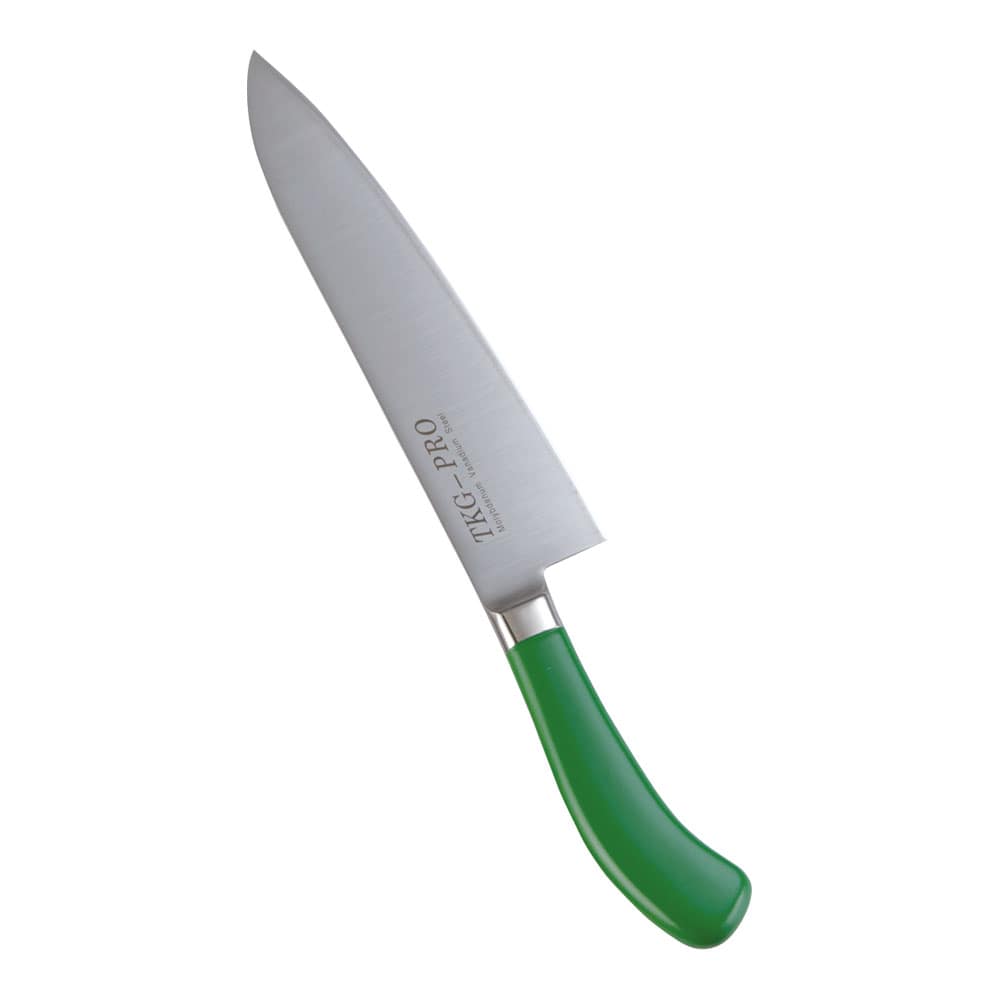 【直送品】ＴＫＧ　ＰＲＯ　抗菌カラー　牛刀（両刃） ２１cm　グリーン 1箱（ご注文単位1箱）