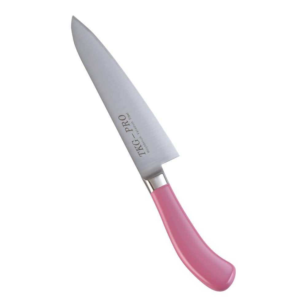 【直送品】ＴＫＧ　ＰＲＯ　抗菌カラー　牛刀（両刃） １８cm　ピンク 1箱（ご注文単位1箱）