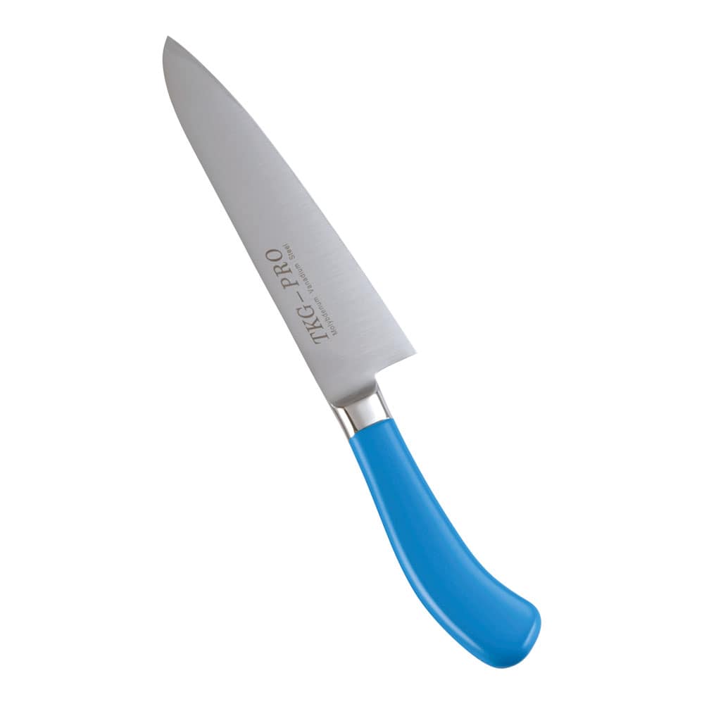 【直送品】ＴＫＧ　ＰＲＯ　抗菌カラー　牛刀（両刃） １８cm　ブルー 1箱（ご注文単位1箱）