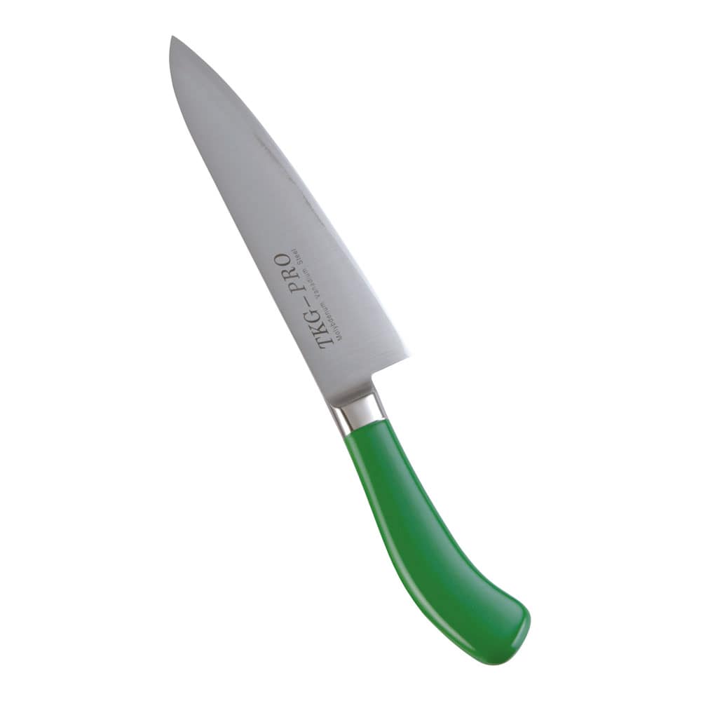 【直送品】ＴＫＧ　ＰＲＯ　抗菌カラー　牛刀（両刃） １８cm　グリーン 1箱（ご注文単位1箱）