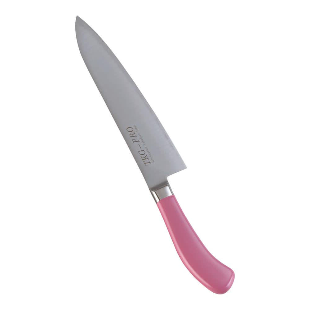 【直送品】ＴＫＧ　ＰＲＯ　抗菌カラー　牛刀（両刃） ２１cm　ピンク 1箱（ご注文単位1箱）