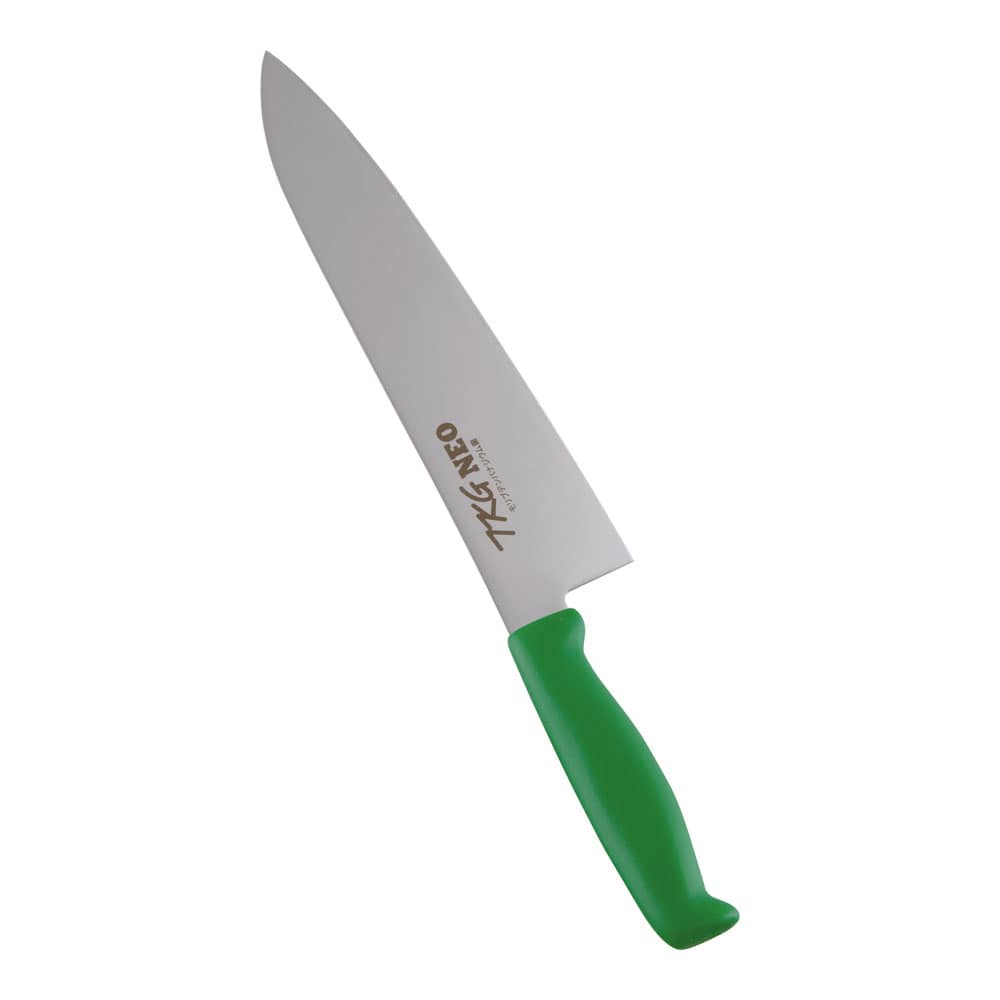 >ＴＫＧ－ＮＥＯ（ネオ）カラー　牛刀 ２４cm　グリーン 1箱（ご注文単位1箱）【直送品】