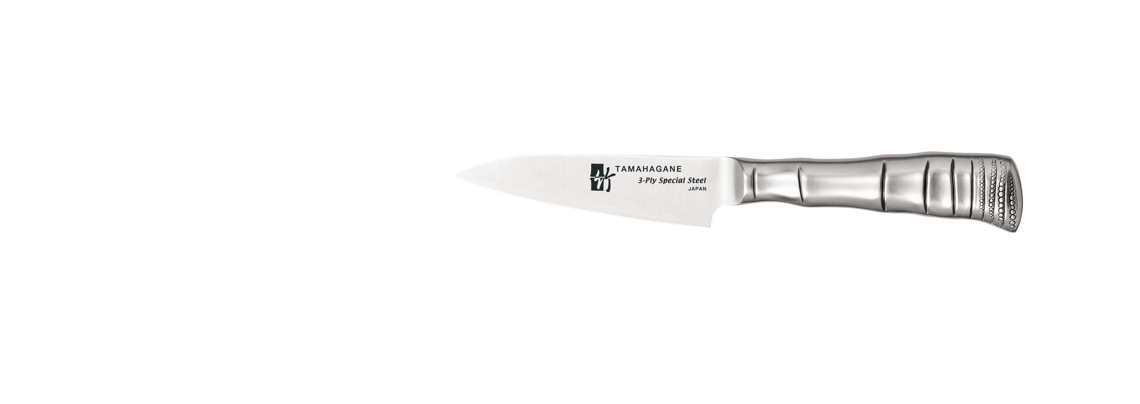 タマハガネ　竹　ペアリングナイフ（両刃） ＴＫ－１１０９　９cm 1箱（ご注文単位1箱）【直送品】
