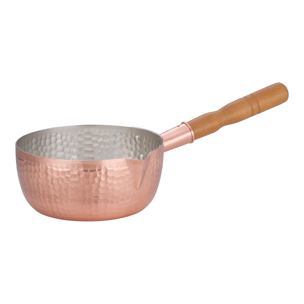 【直送品】銅製雪平鍋 １８ｃｍ 1個（ご注文単位1個）