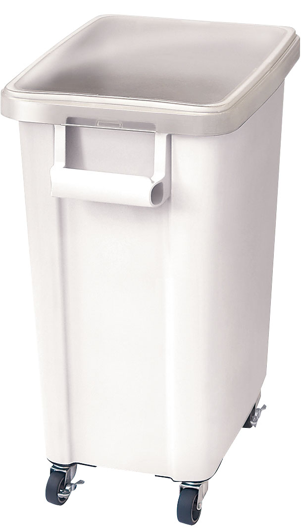 リス　キャスター付材料保管容器（蓋付） ７０型　ホワイト 1個（ご注文単位1個）【直送品】