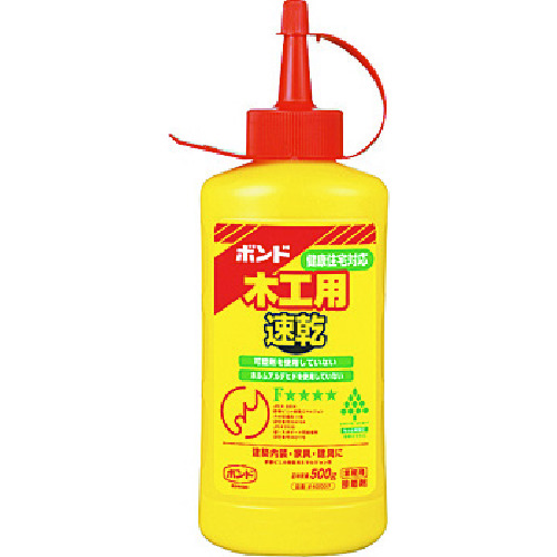 >トラスコ中山 コニシ ボンド木工用速乾 500g(ボトル) #40007（ご注文単位1本）【直送品】