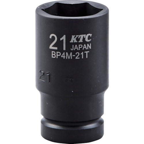 トラスコ中山 KTC 12.7sq.インパクトレンチ用ソケット(セミディープ薄肉)16mm（ご注文単位1個）【直送品】