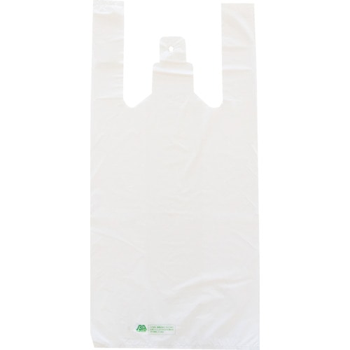 【直送品】トラスコ中山 ＴＲＵＳＣＯ バイオマスプラスチック配合レジ袋 20/35号 (430Ｘ340mm)乳白 100枚入（ご注文単位1袋）