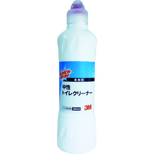 >トラスコ中山 3M スコッチ・ブライト 中性トイレクリーナー 500ml CHU T 500（ご注文単位1本）【直送品】