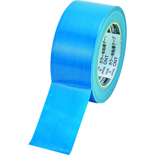【直送品】トラスコ中山 ＴＲＵＳＣＯ カラー布粘着テープ 幅50mm長さ25ｍ ブルー（ご注文単位1巻）