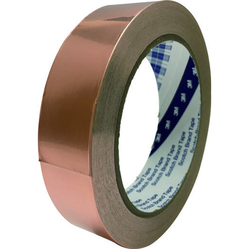 【直送品】トラスコ中山 3Ｍ 導電性片面銅箔テープ ＣＵ-35Ｃ（ご注文単位1巻）