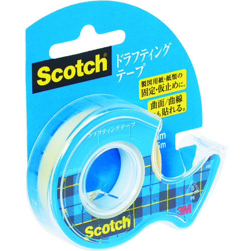 >トラスコ中山 3M ドラフティングテープ 12mmX5m 巻芯径25mm（ご注文単位1個）【直送品】