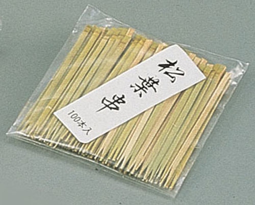 竹製松葉串（１００本入） ６０ｍｍ 1袋（ご注文単位1袋）【直送品】