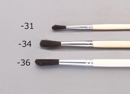 【直送品】エスコ EA109MG-31 1号画筆(豚毛) 1個（ご注文単位1個）