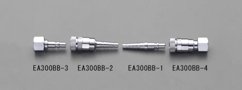 【直送品】エスコ EA300BB-1 8mm酸素用プラグ(Ｑジョイント) 1個（ご注文単位1個）