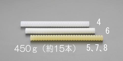 エスコ EA305MD-6 450g/φ15x203mmホットメルトスティック(乳白色) 1個（ご注文単位1個）【直送品】