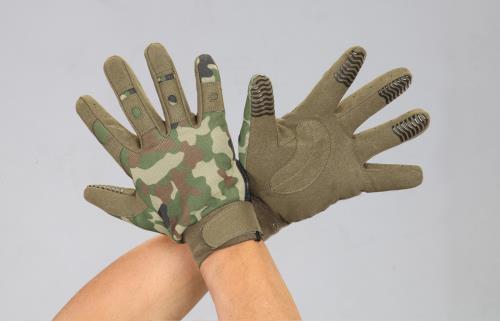 【直送品】エスコ EA353BJ-101A[Ｍ]手袋(合成革/カモフラージュ) 1個（ご注文単位1個）