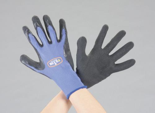 >【直送品】エスコ EA354AB-10[フリー]手袋(ナイロン・天然ゴム張り) 1個（ご注文単位1個）