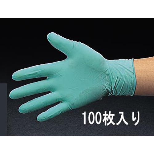 【直送品】エスコ EA354BV-2A[Ｍ/240mm]手袋(ラテックスゴム・パウダー付/100枚) 1個（ご注文単位1個）