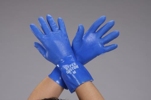 【直送品】エスコ EA354DC-71[Ｍ/280mm]手袋(塩ビ・ニトリルゴム) 1個（ご注文単位1個）