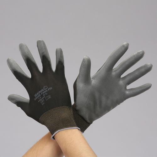 【直送品】エスコ EA354GB-7B[Ｍ]手袋(低発塵/ナイロン、ポリエステル・ＰＵ/10双) 1個（ご注文単位1個）