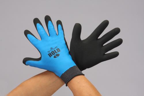 【直送品】エスコ EA354GD-71[Ｍ]手袋(ナイロン・ポリエステル・天然ゴムコート) 1個（ご注文単位1個）