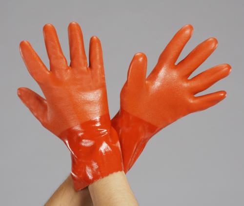 【直送品】エスコ EA354GE-16[Ｍ]手袋(耐油/塩化ビニール・綿ポリエステル裏) 1個（ご注文単位1個）