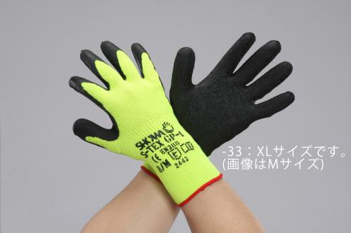 エスコ EA354GJ-33[ＸＬ]手袋(耐切創/ポリエステル・ステンレス糸ゴムコート) 1個（ご注文単位1個）【直送品】