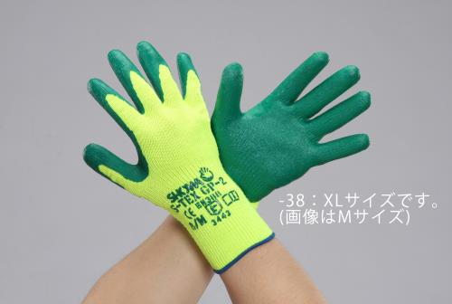 >【直送品】エスコ EA354GJ-38[ＸＬ]手袋(耐切創/ポリエステル・ステンレス糸ニトリルコート) 1個（ご注文単位1個）