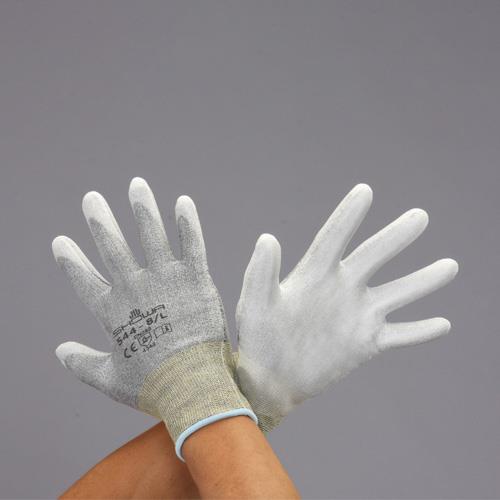【直送品】エスコ EA354GJ-55[Ｓ]手袋(耐切創/高強度ＰＥ系・ナイロン・ＰＵコート) 1個（ご注文単位1個）