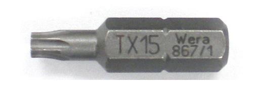 >エスコ EA611GL-15 T15x25mm［Torx]ドライバービット 1個（ご注文単位1個）【直送品】