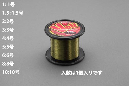 【直送品】エスコ EA628AW-1 0.17mmｘ600ｍナイロン糸(フッ素樹脂コーティング) 1個（ご注文単位1個）