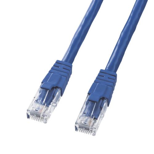 エスコ EA764B-554 5mLANケーブル(CAT6/クロス結線/ブルー) 1個（ご注文単位1個）【直送品】