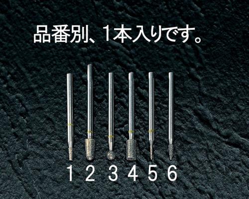 >エスコ EA819DA-4 4.7x9.6x44mmダイヤモンドバー(3mm軸) 1個（ご注文単位1個）【直送品】