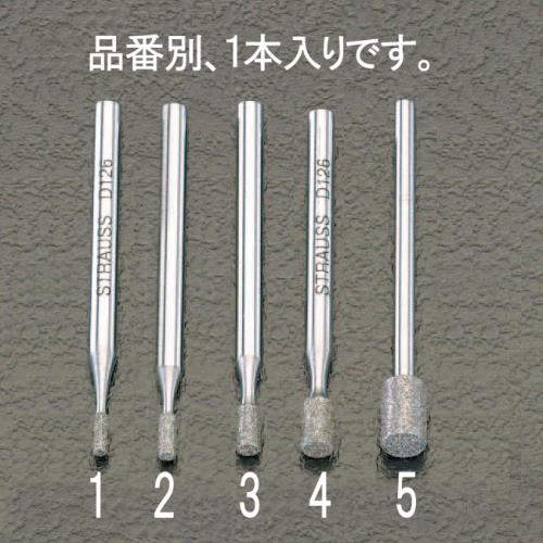 >エスコ EA819DF-5 4.9x7.4x44.5mmダイヤモンドバー(3mm軸) 1個（ご注文単位1個）【直送品】