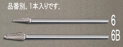 >エスコ EA819JL-6 10x27x177mm/6mm軸超硬カッター 1個（ご注文単位1個）【直送品】