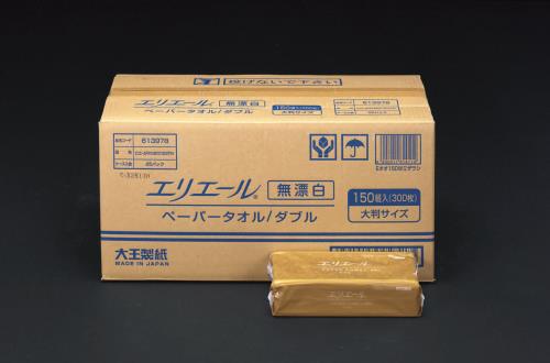 エスコ EA929AE-9B 230ｘ248mmペーパータオル(25パック/1箱) 1個（ご注文単位1個）【直送品】