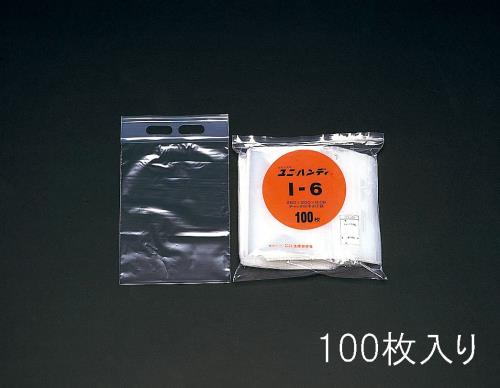 エスコ EA944CC-400 280x400mmハンディー袋(チャック付/100枚) 1個（ご注文単位1個）【直送品】