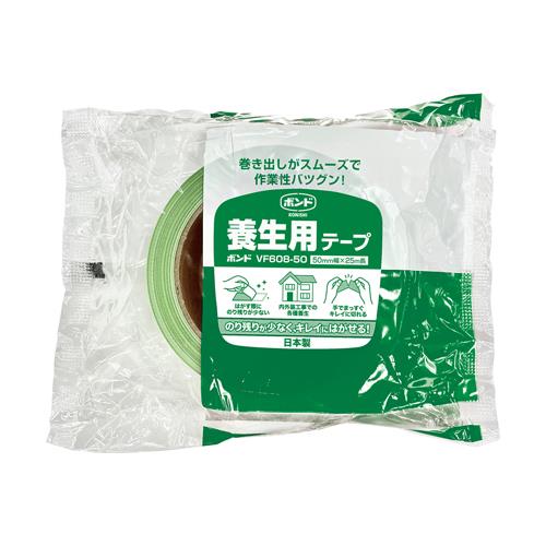 【直送品】エスコ EA944ML-131B 50mmｘ25ｍ養生テープ(建築用/黄緑/30巻) 1個（ご注文単位1個）