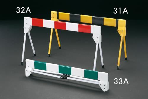 >エスコ EA983FV-32A 1500x460x750mmバリケード・折畳式(赤/白) 1個（ご注文単位1個）【直送品】