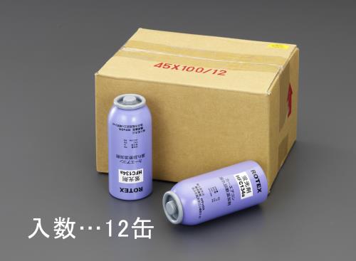 【直送品】エスコ EA994MK-12[Ｒ134ａ]蛍光剤入サービス缶(12本) 1個（ご注文単位1個）